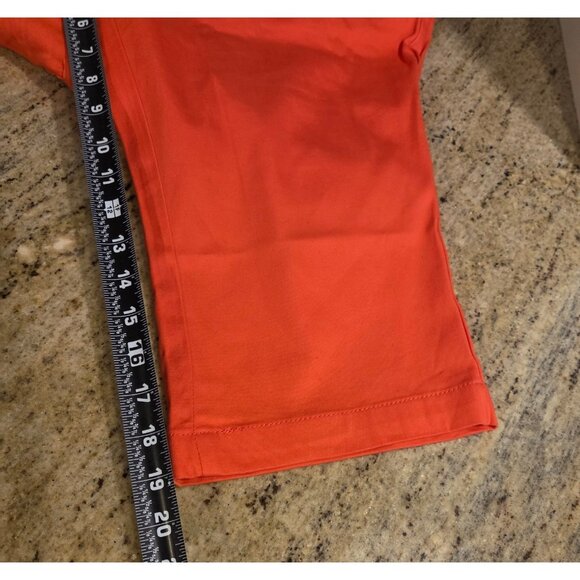 ~NWT~ST JOHNS BAY Size 16 Mid-Rise  Secretly Slender CAPRI PANTS - Coral 38x19 - Picture 5 of 15
